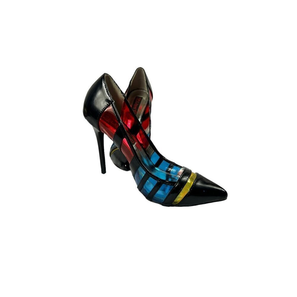 2 Lips Too Women's Clear Color Heels - Picture 7 of 8